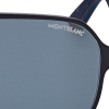 Lunettes de soleil carrées avec monture en métal noir