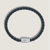 Bracelet small, cuir souple, bleu d’Avio