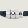Bracelet small, cuir souple, bleu d’Avio