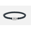 Bracelet small, cuir souple, bleu d’Avio