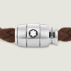 Bracelet medium, cuir souple, marron fauve