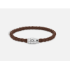 Bracelet medium, cuir souple, marron fauve