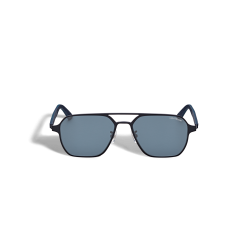Lunettes de soleil carrées avec monture en métal noir