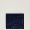 Porte-cartes Soft grain 6cc bleu nuit