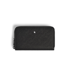 Portefeuille moyen Sartorial  noir 12cc avec zip