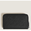 Portefeuille moyen Sartorial  noir 12cc avec zip