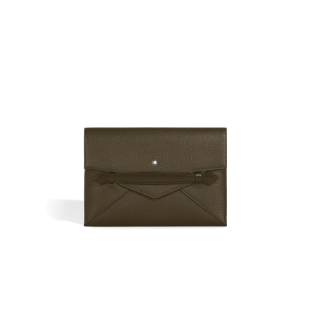 Pochette porte-documents Soft grain Kaki