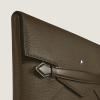 Pochette porte-documents Soft grain Kaki