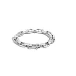 Bracelet en Acier avec Chaîne de Forme Octogonale