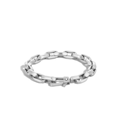 Bracelet en Acier avec Chaîne de Forme Octogonale