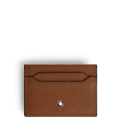 Porte-Cartes 5cc en Cuir Sartorial fauve