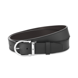 Ceinture Réversible Horseshoe 35 mm en Cuir noir/brun