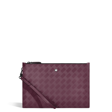 Pochette en Cuir Extreme cassis
