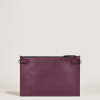 Pochette en Cuir Extreme cassis