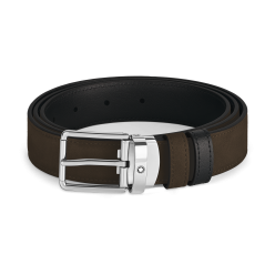 Ceinture réversible à boucle Everyday de 30 mm en cuir marron/noir