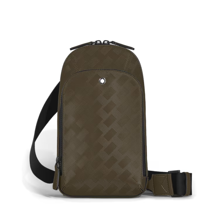 Sac à Bandoulière Moyen Format en Cuir Extreme kaki