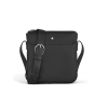 Sac Messenger vertical à Bandoulière en Cuir Sartorial noir