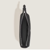Sac Messenger vertical à Bandoulière en Cuir Sartorial noir