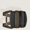 Sac à Dos Moyen Format avec 3 Compartiments en Cuir Extreme kaki