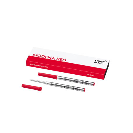 2x Recharges pour Stylo Bille, Modena Red