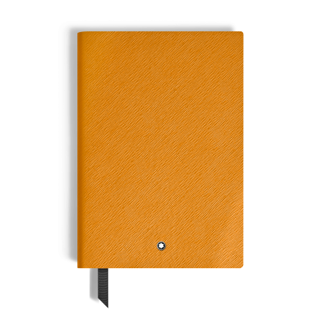 Carnet Moyen Format en Cuir Sartorial Safran, Pages Lignées