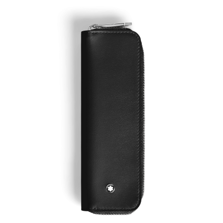 Étui pour 1 Instrument d'Écriture Zippé en Cuir Meisterstück noir
