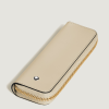 Étui pour 1 Instrument d'Écriture Zippé en Cuir Meisterstück beige nuage