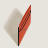 Porte-cartes 5cc en Cuir Sartorial mandarine