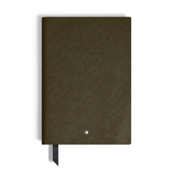 Carnet Moyen Format en Cuir Sartorial kaki, Pages Lignées