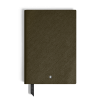 Carnet Moyen Format en Cuir Sartorial kaki, Pages Lignées