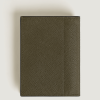 Mini Portefeuille 4cc en Cuir Sartorial Kaki