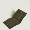 Mini Portefeuille 4cc en Cuir Sartorial Kaki