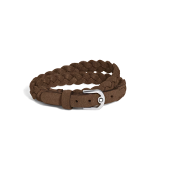 Bracelet Réglable Horseshoe en Suede marron