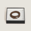Bracelet Réglable Horseshoe en Suede marron
