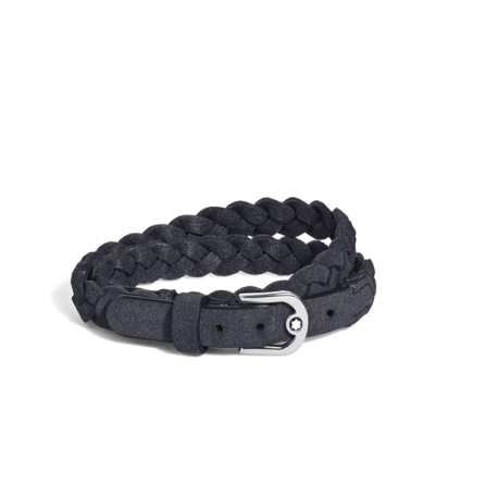 Bracelet Réglable Horseshoe en Suede bleu nuit