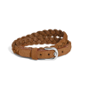 Bracelet Réglable Horseshoe en Suede caramel
