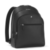 Sac à Dos Moyen Modèle avec 3 Compartiments en Cuir Sartorial noir