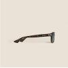 Lunettes de soleil rectangulaires avec monture en acétate havane