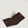 Mini Portefeuille 4cc en Cuir Sartorial ébène
