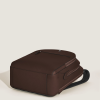 Sac à Dos Moyen Modèle avec 3 Compartiments en Cuir Sartorial ebène