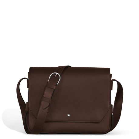 Sac Messenger en Cuir Sartorial ebène
