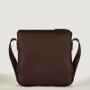 Sac Messenger Vertical en Cuir Sartorial ebène