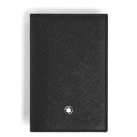 Porte-Cartes 2cc en Cuir Sartorial noir