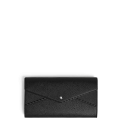 Portefeuille Continental Fin Montblanc Enveloppe noir