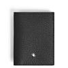 Mini Portefeuille 4cc en Cuir Grainé noir