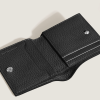Mini Portefeuille 4cc en Cuir Grainé noir