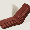 Portefeuille 6cc en Cuir Sartorial chêne rouge