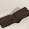 Portefeuille 8cc en Cuir Sartorial ebène