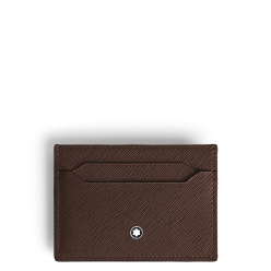 Porte-Cartes 5cc en Cuir Sartorial ebène
