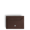 Porte-Cartes 5cc en Cuir Sartorial ebène